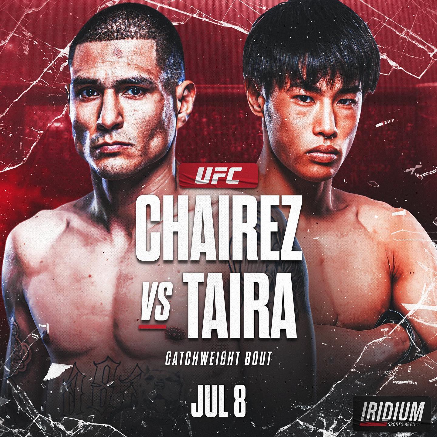 New departure of Tatsuro Taira!  #TeamIridium News  Top @ufc prospects Edgar Chairez & @tatsurotaira enter the Octagon in a must-see matchup July 8 　#UFC290#平良達郎#修斗